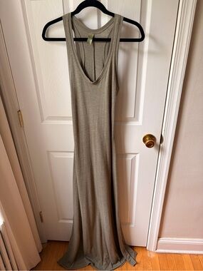 Women's Olive Tank Maxi Dress